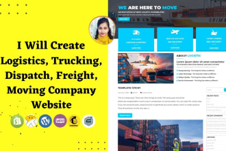create logistics, trucking, dispatch, freight, moving company website