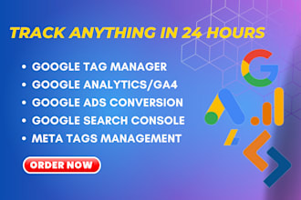 setup google analytics, search console and upload content or products to site