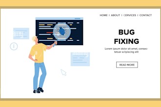 do bug fix optimize in HTML CSS js jquery react node express sfcc sfmc wordpress