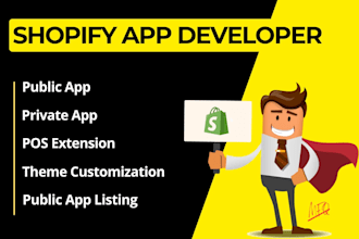develop a custom shopify app for your store