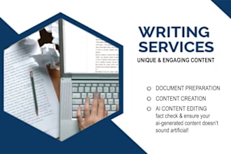 attend to all your writing services, document preparation