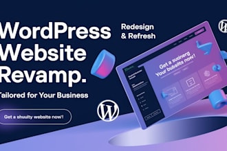 revamp business website tailored redesign refresh with wordpress elementor