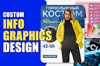 design creative infographics chart, graphs or diagrams