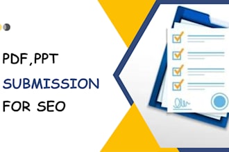 do 50 pdf ppt submission manually to high da sites