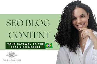 write SEO blog posts and articles in brazil portuguese
