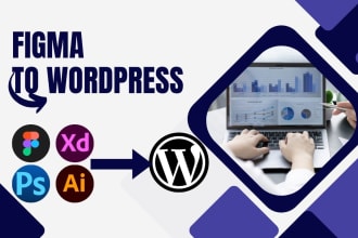 convert psd, xd and  figma to wordpress using elementor