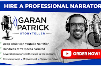 record a deep american male voiceover for your youtube video