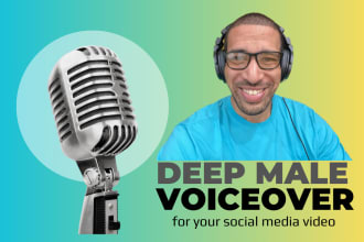 record a deep male voiceover for your social media video