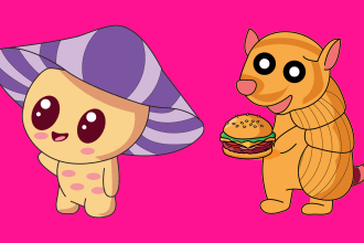 create custom kawaii characters, emojis, and stickers