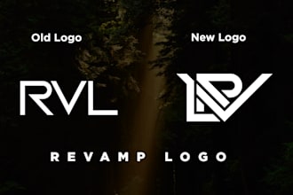 revamp recreate redo modify fix enhance update your brand logo and branding kit