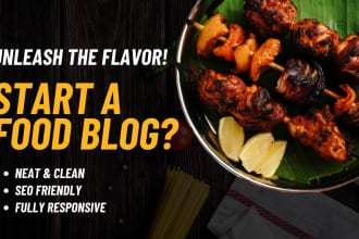 create a responsive recipe food blog