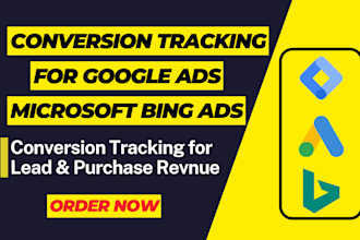 setup conversion tracking for microsoft bing, linkedin and google ads with GTM