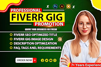 write, optimized fiverr gig description, gig SEO, profile ranking