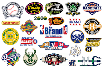 design custom parody, nba, mlb, anfl, ufc, ncaa, world series and bootleg logo