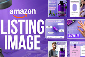 do amazon listing images design, amazon infographic, product listing images