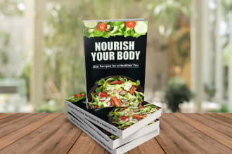 design and format cookbook, recipes, cocktail ebook, paperback and hardcover