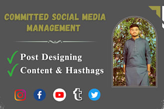 be your dedicated social media manager for organic growth