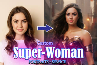 draw amazing superhero portrait, caricature,cartoon character in 3 hours