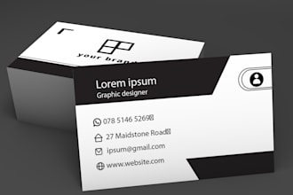 design unique modern  business card and business logo design