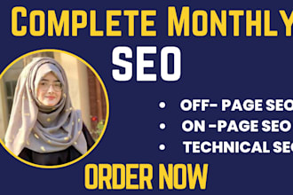 provide complete monthly SEO package