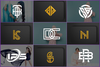 design luxury fashion clothing brand business monogram logo