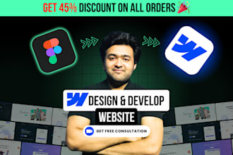 design or develop webflow website from figma to webflow, webflow expert