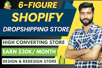 create shopify dropshipping store, shopify website and dropshipping store
