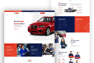 create car wash website, car detailing, car rental website