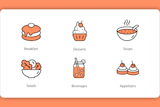 create modern icon design, custom icons and vector icon set