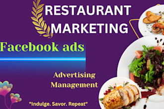 set up  facebook ads for restaurant business