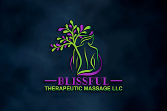 design massage therapy wellness spa skin care logo design
