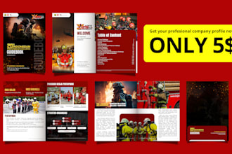 design professional company profiles for business