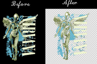 extract logo and designs from any images to make it printable withing 6 hours