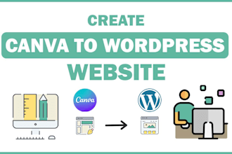 transform your canva design into stunning wordpress website