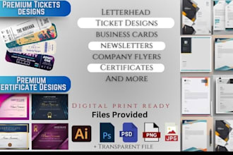 design company newsletter, vouchers, tickets, flyer, coupons, custom cards