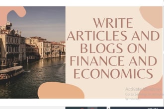write business, accounting and finance, project management, economics