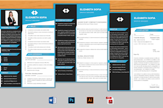 create a professional CV, resume and cover letter