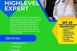 connect your domain, subdomain, SMTP setup on gohighlevel