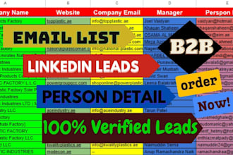 get b2b lead generation, find email, owner, contact list etc