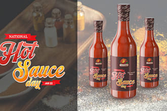 design jar labels, spice labels, sauce labels, pickles, salsa, and pepper label