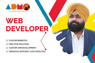 website development custom, ecommerce, API, CRM, mobile app