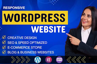 create amazing wordpress website design for blog, landing page, ecommerce store