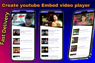 create professional embed video player for android app