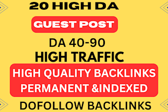 publish high authority SEO dofollow backlinks and high da guest post