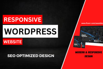 build mobile and SEO optimized wordpress website