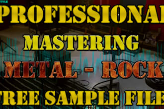 do song mastering of your metal, rock song