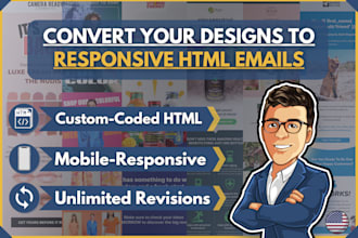 convert your design into a responsive HTML email template