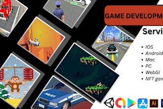 develop 2d 3d game, unity reskin and nft games