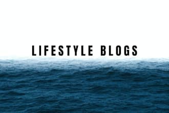 write blogs articles on lifestyle