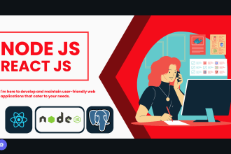 develop your website using react, node, javascript, next